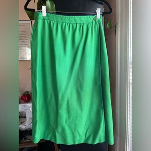 Vintage Barclay Square Kelly Green Women's Skirt
